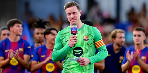 Ter Stegen vắng mặt La Liga, có tên dự Champions League